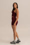 HyperLuxe Base Crop Tank- Burgundy