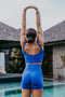 HyperLuxe Enso Bike Short- Cobalt