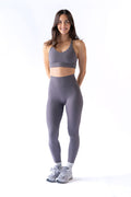 HyperLuxe Balance Sports Bra- Pebble Grey