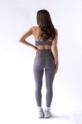 HyperLuxe Balance Sports Bra- Pebble Grey