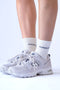 HyperLuxe Crew Sock- Cream