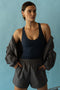 HyperLuxe Field Shorts- Charcoal/ Navy