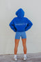 HyperLuxe Sports Club Hooded Sweatshirt- Cobalt