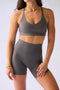 HyperLuxe Balance Sports Bra- Pebble Grey