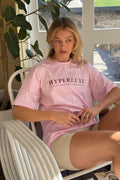 HyperLuxe Wellness Tee- Pink/ Burgundy