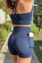 HyperLuxe Shape 5" Pocket Bike Short- Navy