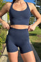 HyperLuxe Shape 5" Pocket Bike Short- Navy