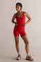 HyperLuxe Contour Tank- Cherry Red