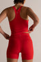 HyperLuxe Contour Tank- Cherry Red