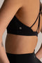HyperLuxe High Neck Enso Bra- Black
