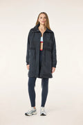 PE Nation Mid Length Man Down Jacket- Marine Blue