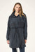 PE Nation Mid Length Man Down Jacket- Marine Blue