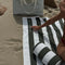 Sunny Life Beach Towel- Olive Stripe