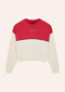 PE Nation Shift Sweat- Whisper White/ Strawberry