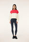 PE Nation Shift Sweat- Whisper White/ Strawberry