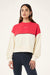 PE Nation Shift Sweat- Whisper White/ Strawberry
