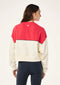 PE Nation Shift Sweat- Whisper White/ Strawberry