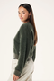 PE Nation Greenpoint V Neck Knit- Caviar