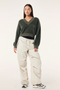 PE Nation Greenpoint V Neck Knit- Caviar