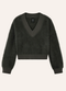 PE Nation Greenpoint V Neck Knit- Caviar