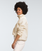 The North Face Cragmont Fleece 1/4 Snap- Dune White