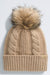 The North Face Women's Oh Mega Fur Pom Beanie- Khaki/ Stone