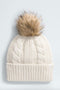 The North Face Women's Oh Mega Fur Pom Beanie- White Dune