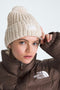 The North Face Cozy Chunky Cabin Beanie- Gardenia White