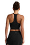 Beyond Yoga Spacedye On The Up Cropped Tank- Darkest Night