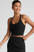Beyond Yoga Spacedye On The Up Cropped Tank- Darkest Night