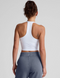 Beyond Yoga Spacedye On The Up Cropped Tank- Cloud White