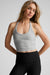 Beyond Yoga Spacedye On The Up Cropped Tank- Silver Mist