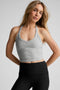 Beyond Yoga Spacedye On The Up Cropped Tank- Silver Mist