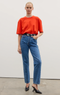 Bayse Jonas Boyfriend Tee- Cherry Red
