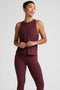 Beyond Yoga Featherweight Rebalance Tank- Midnight Burgundy Heather