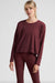 Beyond Yoga Featherweight Daydreamer Pullover- Midnight Burgundy Heather