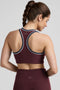 Beyond Yoga Spacedye Ready Bra- Midnight Burgundy Heather