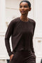Beyond Yoga Featherweight Daydreamer Pullover- Dark Choc Heather