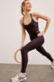 Beyond Yoga Spacedye Caught In The Midi HW Legging- Dark Choc Heather