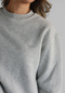 Leelo Active Oversized Sweater- Heather Grey
