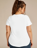 Beyond Yoga Featherweight On The Down Low Tee- Cloud White