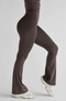 Leelo Active Sculpt Flare Legging- Dark Choc