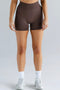 Kikiva Signature Bike Short- Mocha Brown