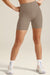 Beyond Yoga Spacedye Keep Pace Biker Short- Birch Heather