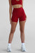 Leelo Active Sculpt Bike Short- Cherry