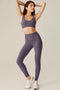 Beyond Yoga Midi HW Legging- Purple Haze Heather