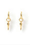 Arms Of Eve Cornicello Small Charm Earrings- Gold