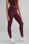 Leelo Active Sculpt FL Legging- Cherry Cola