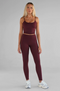 Leelo Active Sculpt FL Legging- Cherry Cola