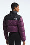 The North Face Women's Nuptse Short Jacket- Blackcurrant